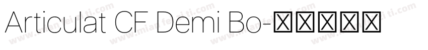 Articulat CF Demi Bo字体转换
